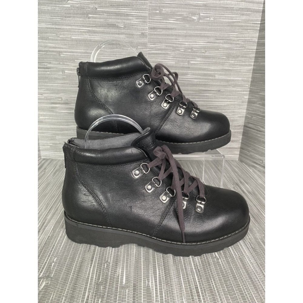 Eastland Womens Hiking Margot 1955 Boots Black Leather Lace Up SZ 8 EU 39 M